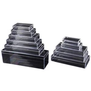 Transparent PS plastic box rectangular digital accessories storage - Picture 1 of 1