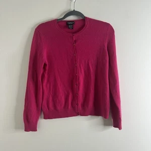 Lord & Taylor Damen Pullover Strickjacke Knopf Langarm Rosa Größe S - Bild 1 von 10