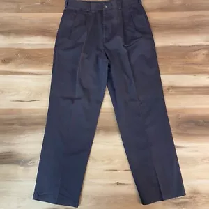 Tommy Hilfiger Hose Herren 34 x 32 dunkelblau Vintage Chino Plissee Relaxed - Bild 1 von 9