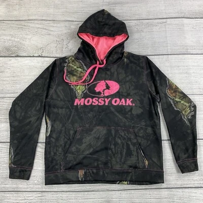 Mossy Oak Break Up Eclipse Hoodie Women Size Medium Camouflage Pullover Sweater - Image 1 of 4