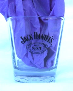 Vintage Jack Daniels Old No.7 Lowball Bar Glass Square Rocks Glass-Preowned-3.5" - Picture 1 of 13