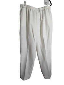 Pantalone donna Alfred Dunner 18 bianco 32/27 nuovo con etichetta - Foto 1 di 5