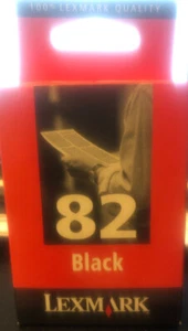 AUTHENTIQUE & ORIGINAL CARTOUCHE LEXMARK 82 NOIR - NEUF - Photo 1/2