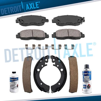 Front Ceramic Brake Pads + Rear Shoes for 1992 - 2004 2005 Honda Civic - Image 1 of 4
