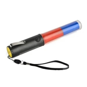 Safety Control Traffic Wand Magnet Multi-function 3AA Blue Red LEDs Light Beacon - Imagen 1 de 6