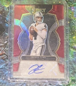 2022 Panini select football Derek Carr number SAP – DC prism auto of 49 - Picture 1 of 4
