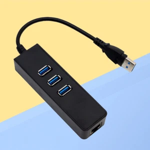 USB to Network Card Inthernet Cable Adapter Hub with Port Ethernet - Picture 1 of 11