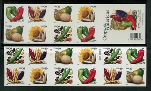 #4012b Crops of America double sides full booklet Pane of 20 MNH OG - Picture 1 of 1