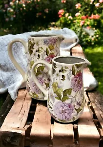 Rustic Jug Pot Vase Clayre & Eef Different Sizes Ceramic Large Flowers - Picture 1 of 10