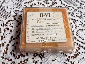 Obiettivo riflettore messa a fuoco laser II-VI Ge - 1.1 DIA.  - Altezza .125" - Rivestito AR 106um - Foto 1 di 3