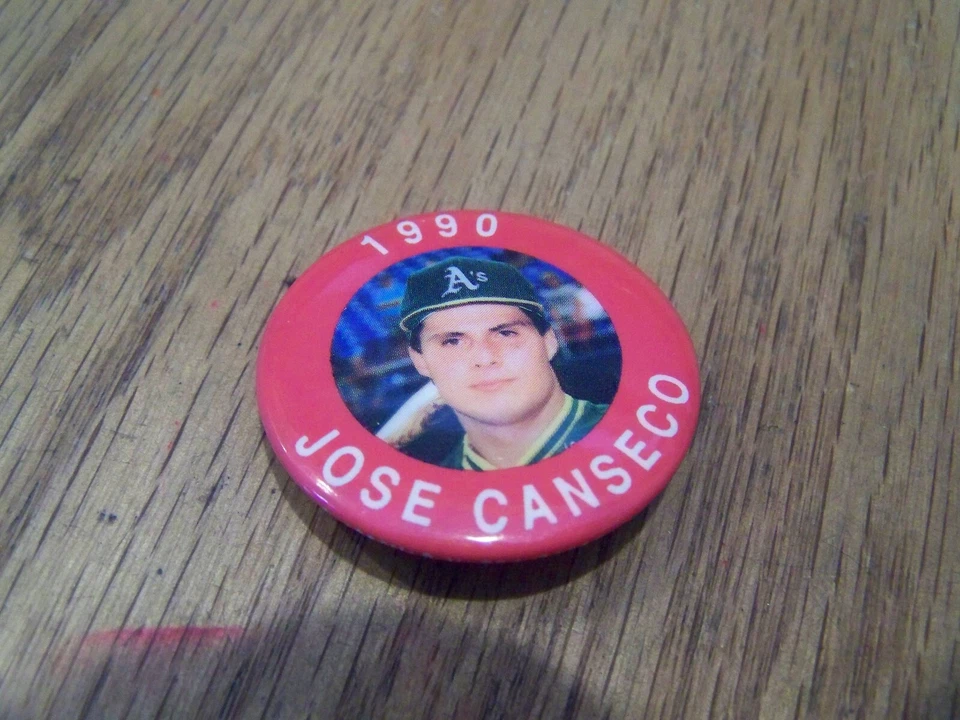 JOSE CANSECO  BUTTON PIN  1990  J.K.A. SPEC, BASEBALL - Image 1 of 1