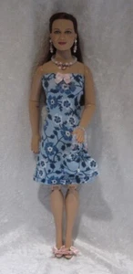 Made to fit Newly Sculpted EMME #60 Handmade Dress, Purse, Necklace & Earrings - Picture 1 of 3