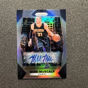 2017-18 Prizm MIKE MUSCALA #104 Atlanta Hawks AUTO - SILVER HOLO BASKETBALL  - Picture 1 of 4