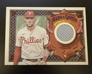 2022 Allen & Ginter Relic #AGRA-RH Rhys Hoskins - Phillies Grey Jersey - Bild 1 von 2