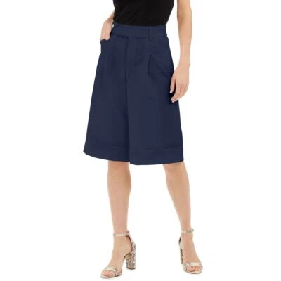 INC NUEVO Pantalones Gauchos Plisados Regulares de Pierna Ancha de Tiro Alto para Mujer TEDO Foto 1 de 2