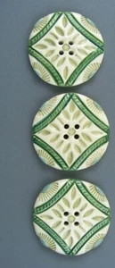 UNIQUE SET OF SIMULATED PORCELAIN BUTTONS - 3 - Picture 1 of 3