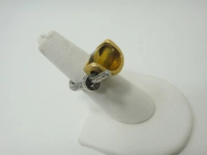 Anne Marie Chagnon Modernist Ring Adjustable Size 5-6 - Picture 1 of 11