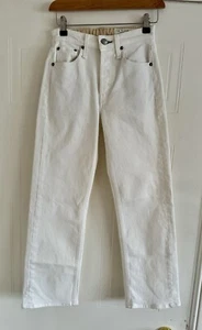 BNWT Rag And Bone White Maya High-rise Ankle Length Jeans Waist 23 RRP £240 P283 - Picture 1 of 10