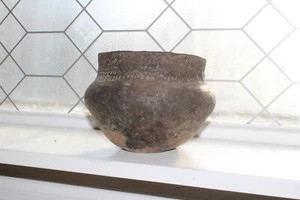 Ancient Native American Indian Pottery Decorated Bowl Antique Jar - Picture 1 of 13