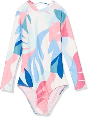 Splendid L126029 Girls Multi Mosaic Palm Long Sleeve Rashsuit Size 12 - Image 1 of 4
