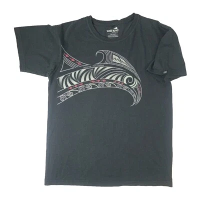 Camiseta Para Hombres Wild Kiwi Forever Adventure Aotearoa Nueva Zelanda Negra Talla XL Rara Foto 1 de 4