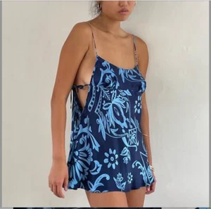 Victoria's Secret Pink Label Damen Babydoll Slip Cami Seide Blumenmuster Y2K Small - Bild 1 von 19