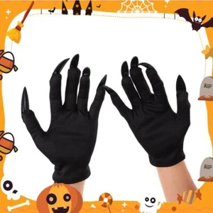 Long Nails Ghost Claw Gloves Full Finger Halloween Gloves Witch Gloves Girls - Picture 1 of 16