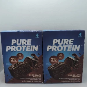 2x Pure Protein Bars, Chocolate Deluxe, 21g Protein, Gluten Free, 1.76 oz, 4 Ct - Picture 1 of 3