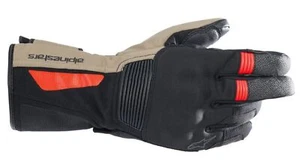 Guanti moto impermeabili Alpinestars Denali Aerogel Drystar black dark khaki red - Foto 1 di 1