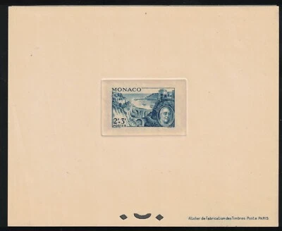 Monaco FDR 1946 Roosevelt Scott CB6 Sunken Die Proof Foto 1 de 2