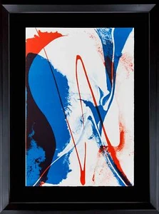 Paul Jenkins handsignierte Lithographie Original Lt. Ed. 259 mit Rahmen - Bild 1 von 9