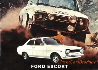 Brochure Depliant Ford Escort Mk1 1971 + Listino Prezzi Gamma '71 - Italiano - Immagine 1 di 4