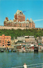 Quebec City Canada, Chateau Frontenac from Lower Town, Vintage Postcard