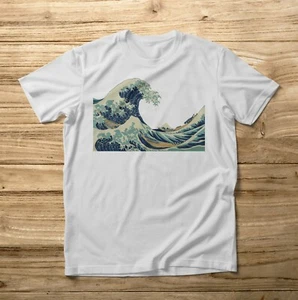 T-Shirt Mode Unisex La Großartig Welle Von Kanagawa Arte Hokusai Meer Wellen - Bild 1 von 2
