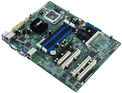 Original Asus P5BV-E LGA775 4x DDR2 PCIe PCI Mainboard - Image 1 of 2