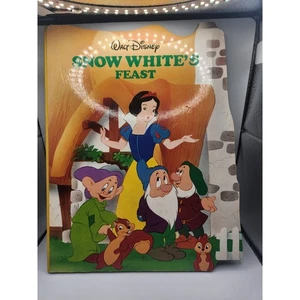 Vintage 1988 Walt Disney snow White's Feast Hardcover children's book - Picture 1 of 2