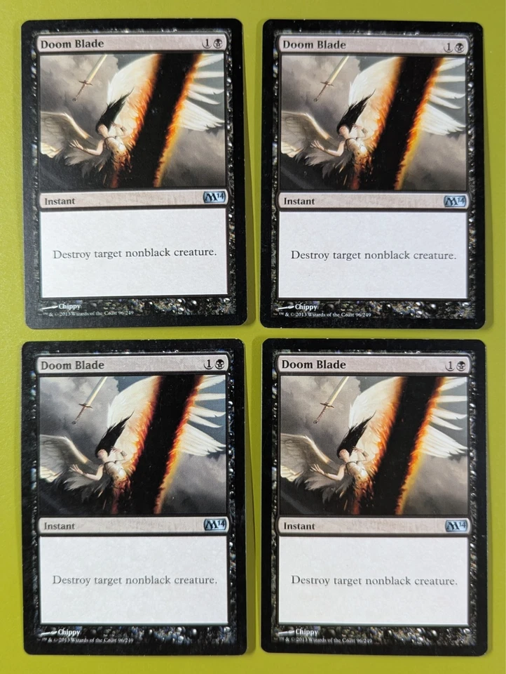 Doom Blade x4 M14 Magic 2014 4x Playset Magic the Gathering MTG - Image 1 of 1
