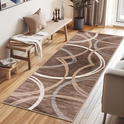 2×6 Washable Runner Rug,Modern Geometric Abstract Area Rugs,Low Pile High Tra... - Image 1 of 4