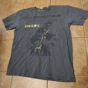 Camiseta Run DMC Rolling Stones Collection Para Hombre Gris Manga Corta Gráfico Talla XL - Imagen 1 de 6