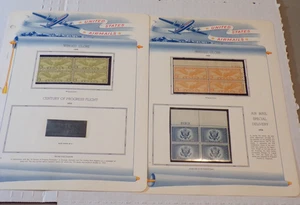 Colección de estampillas de Estados Unidos - Sellos de correo aéreo en 7 páginas de álbum White Ace (J11) - Imagen 1 de 5