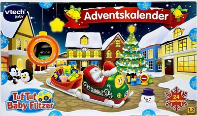 VTech Tut Tut Baby Flitzer Adventskalender mit Musik & Sensor 55 x 33 x 10cm Neu - Bild 1 von 4