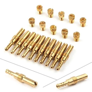 Motor 20pcs Carburetor Main Jet & Slow / Pilot Jet Kit Set Fit PWK CVK Gold New - Picture 1 of 12
