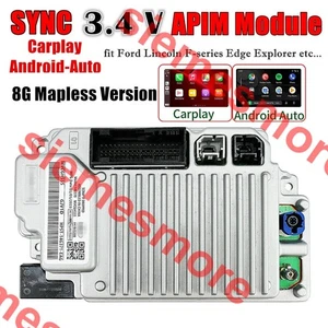 SYNC3 APIM VIN Programmed Latest Sync 3.4 Carplay Android-Auto Fit Ford Lincoln - Bild 1 von 8