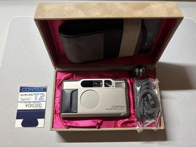 Contax T2 compact film camera Titan 35mm Point Shoot Film With Box Used #4 - Image 1 of 4