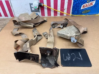 1981 1987 K5 K20 Chevrolet Truck C10 K10 TAN BELTS SEATBELTS SEAT BELTS OE BROWN - Image 1 of 4