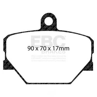 Disc Brake Pad Set-Pure EBC Brake DP21287 fits 2008 Smart Fortwo - Image 1 of 4