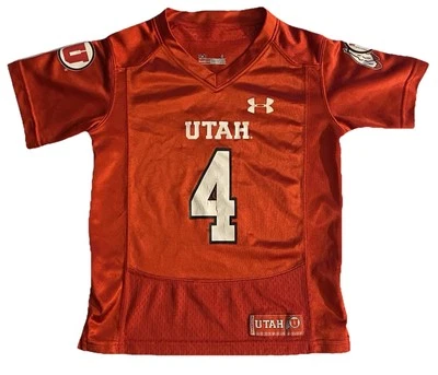 UNDER ARMOUR Toddler Size 4T UTAH Number 4 Authentic Jersey  - Image 1 of 4