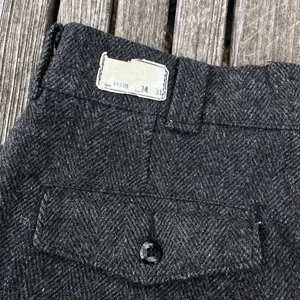 Vintage NWT Deadstock 50s 60s LL Bean Wool Hunting Pants Men’s 34x31 Gray - Picture 1 of 12