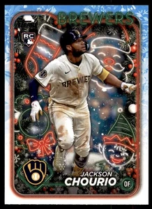 Jackson Chourio 2024 Topps Holiday RC #H119 2 Milwaukee Brewers - Bild 1 von 2