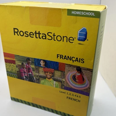 NEW Rosetta Stone French Francais Version 3 Level 1-5 Homeschool WinMac CD ROM - Image 1 of 4